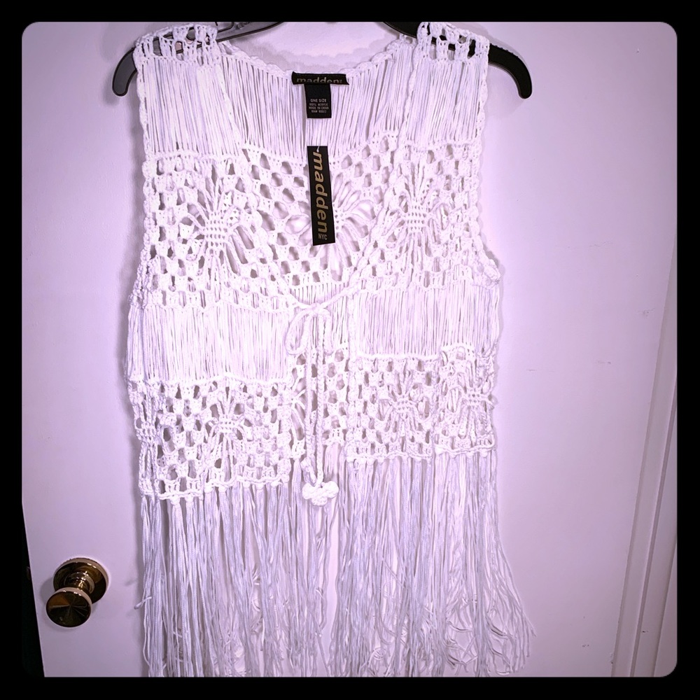 Crochet boho vest